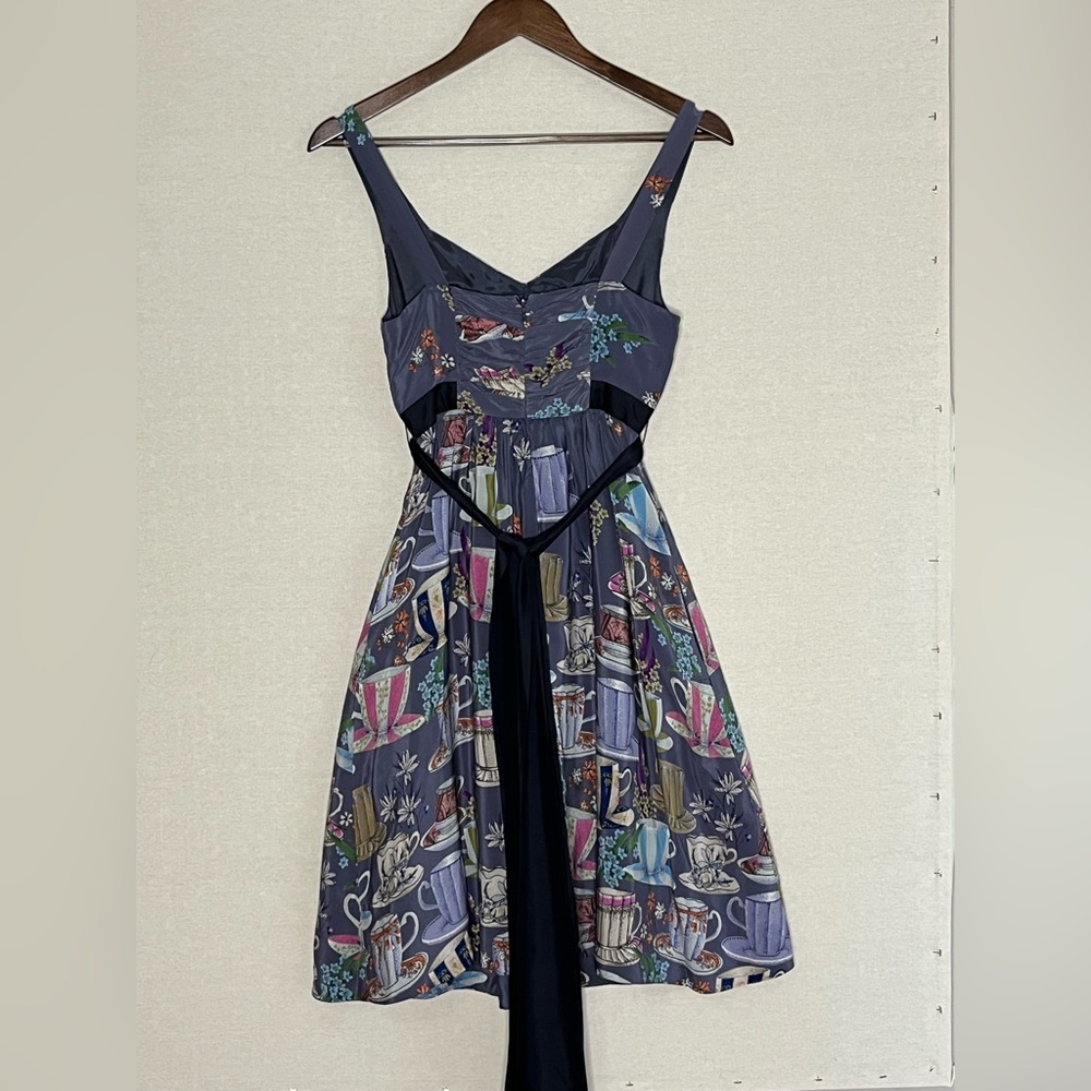 Anthropology Silk Teacup Dress with Pockets - Picture 2 of 5